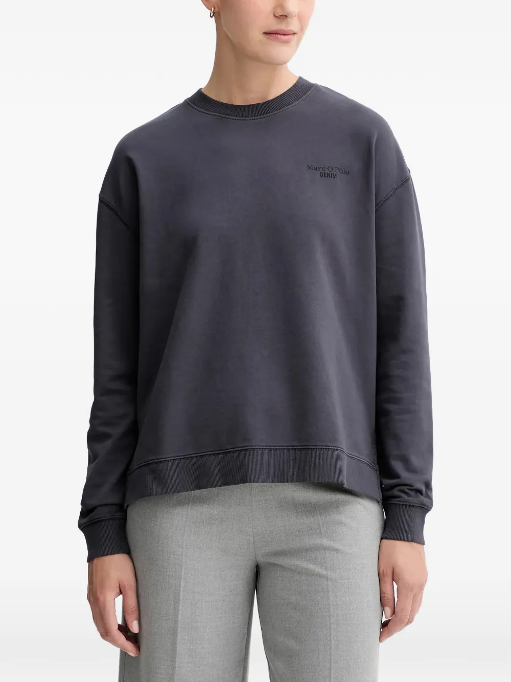 Marc O'Polo logo-print cotton sweatshirt