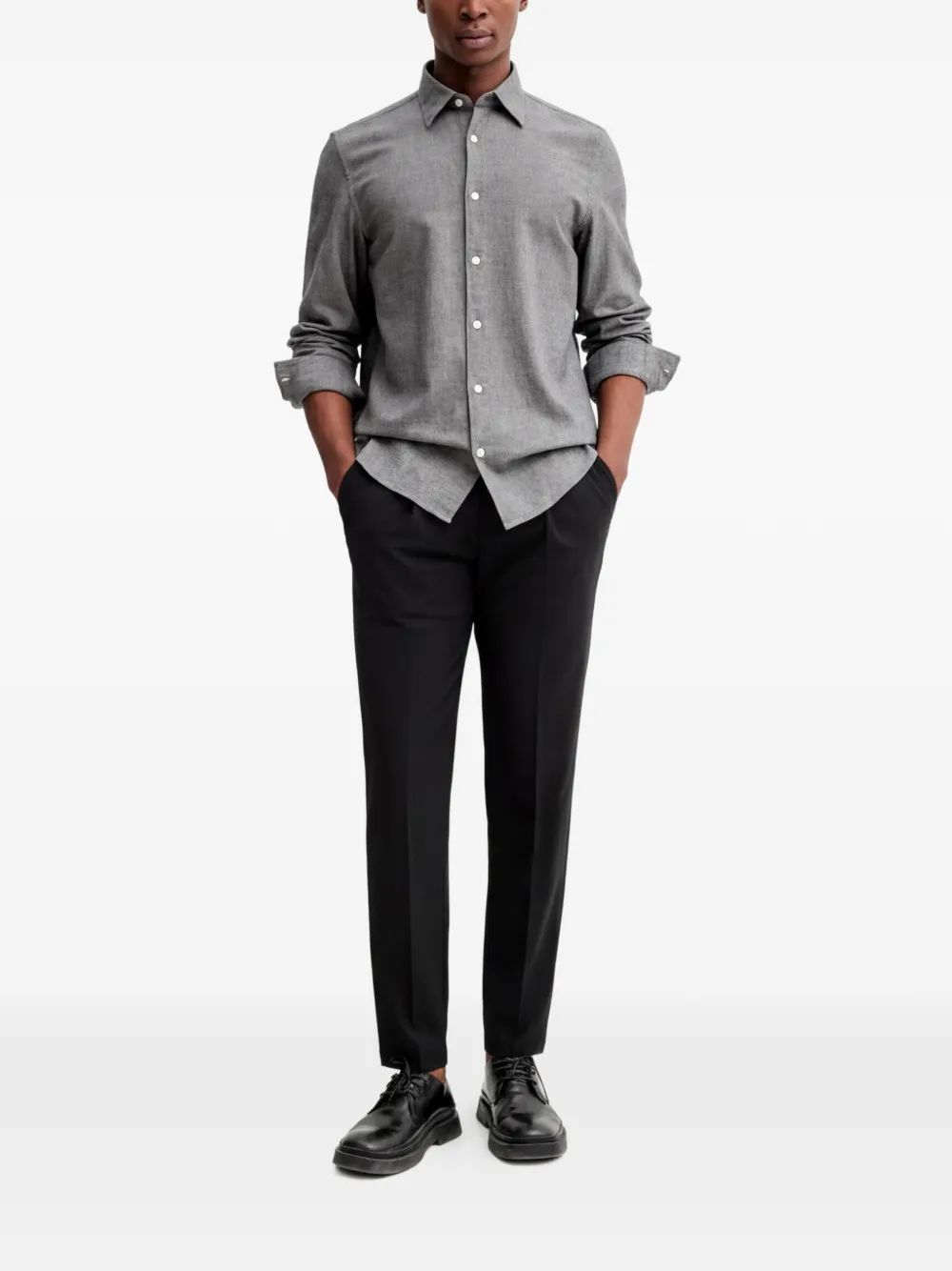 Marc O'Polo Button-up overhemd Grijs