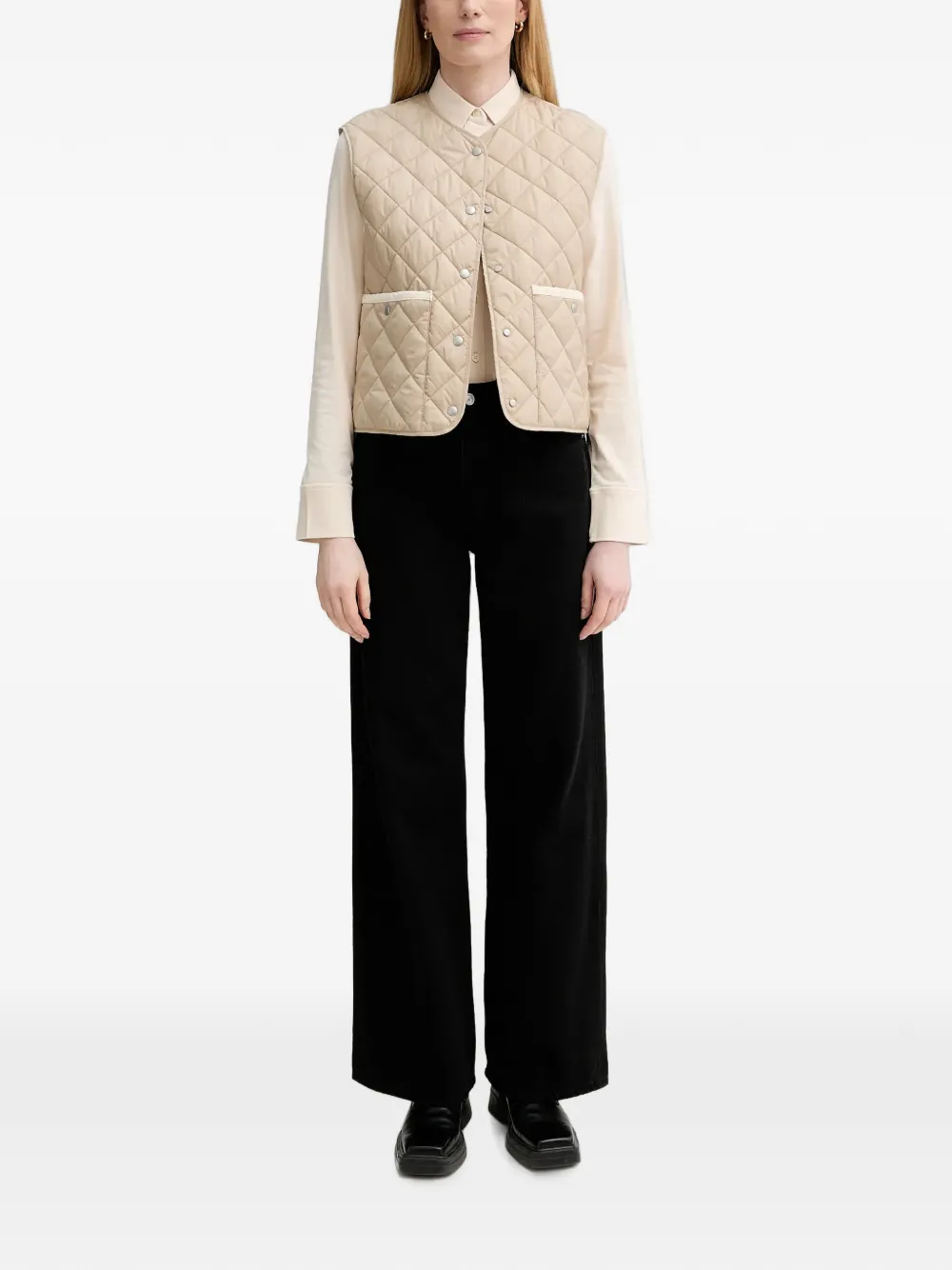 Marc O'Polo Overhemd met lange mouwen Beige