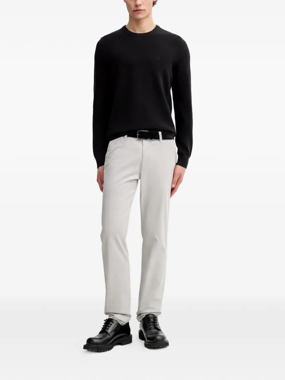 Marc O'Polo crew-neck sweater Zwart