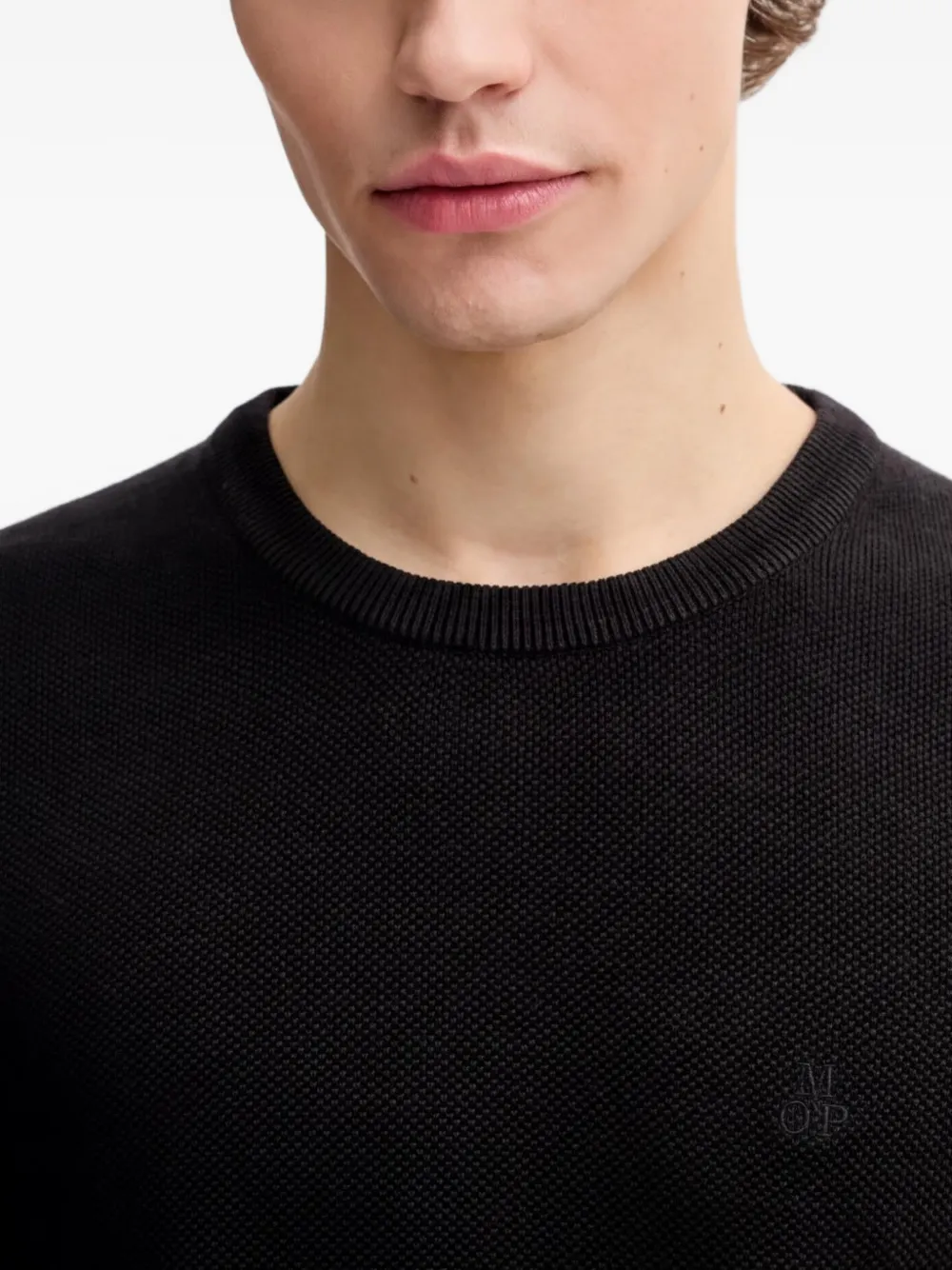 Marc O'Polo crew-neck sweater Zwart
