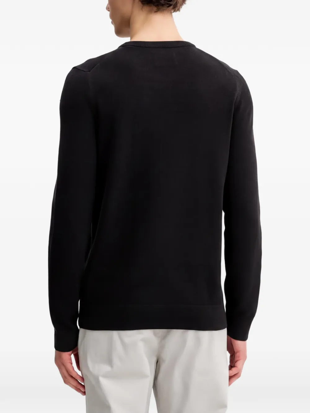 Marc O'Polo crew-neck sweater Zwart