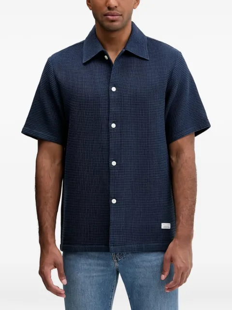 Marc O'Polo waffle-knit short-sleeve shirt