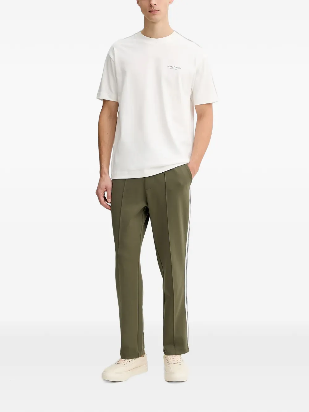 Marc O'Polo elasticated-waistband track pants Groen