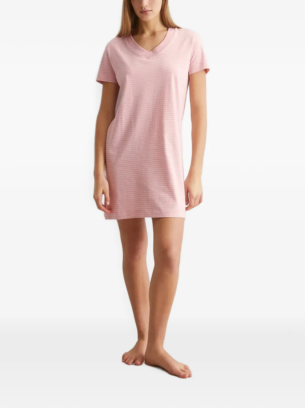 Marc O'Polo Gestreiftes Nachthemd - Rosa