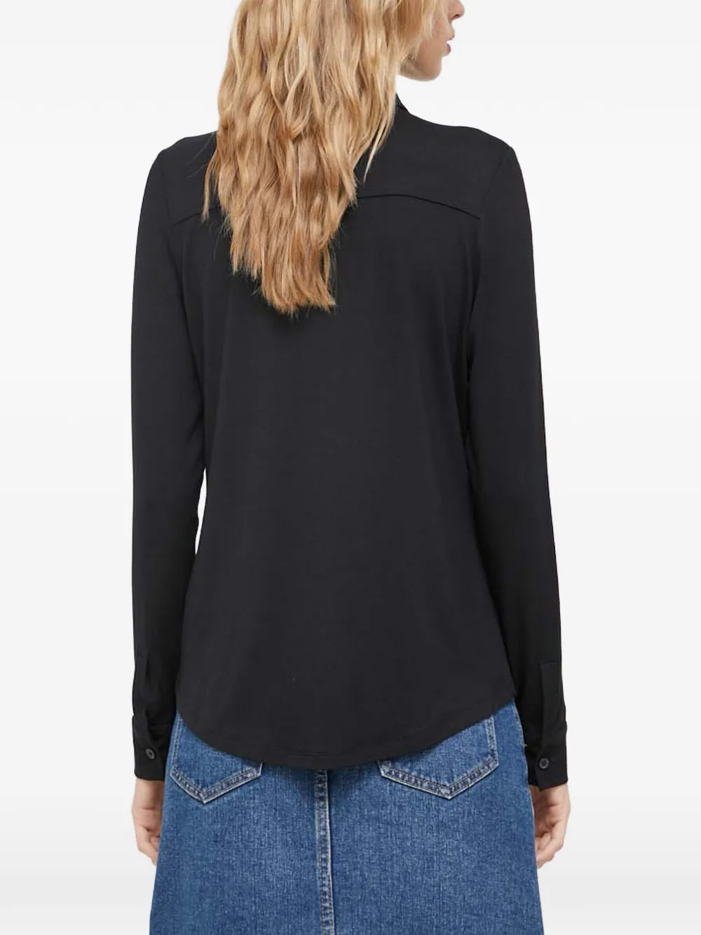 Marc O'Polo Button-down blouse Zwart