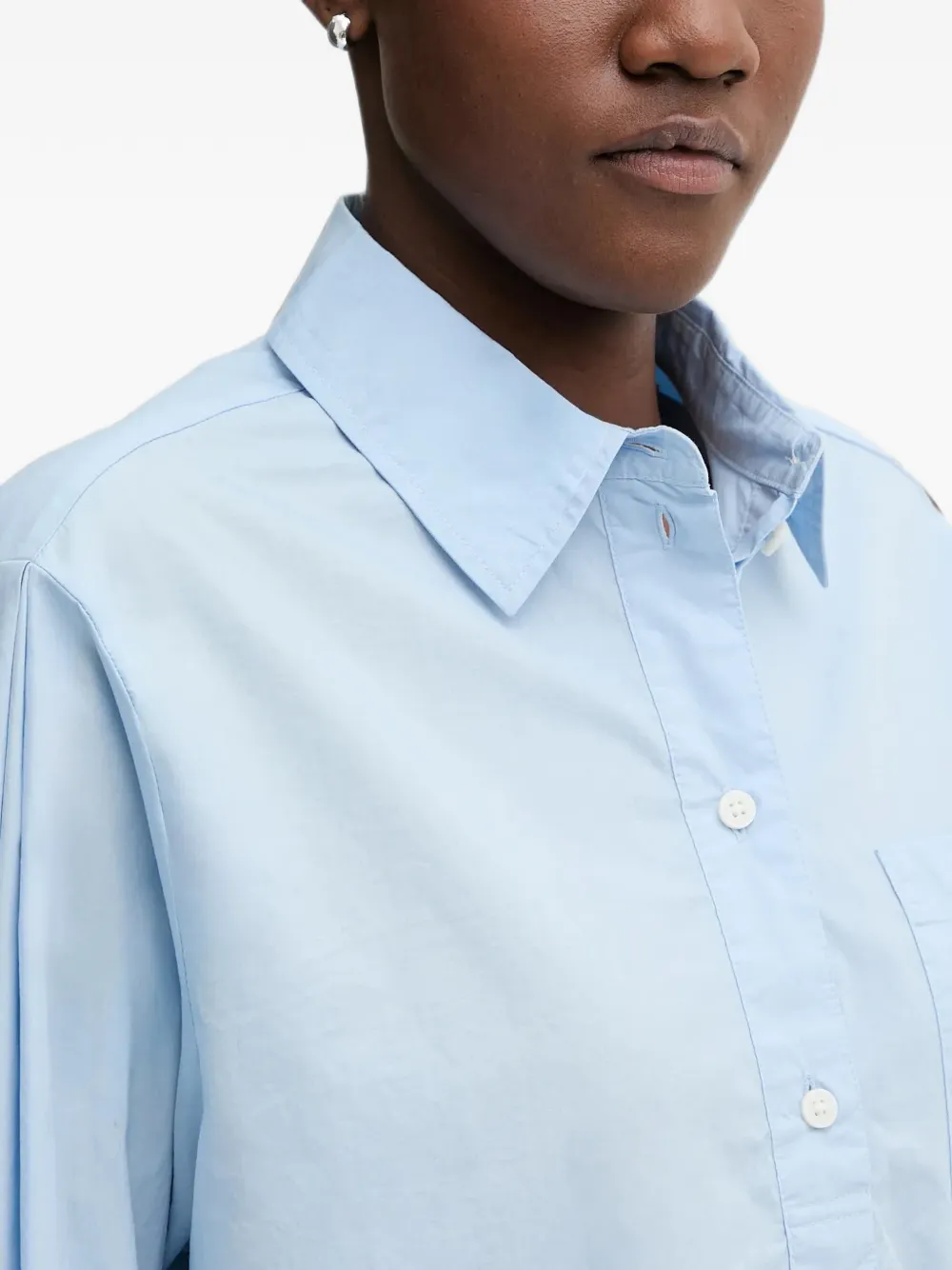 Marc O'Polo Blouse met borstzak Blauw