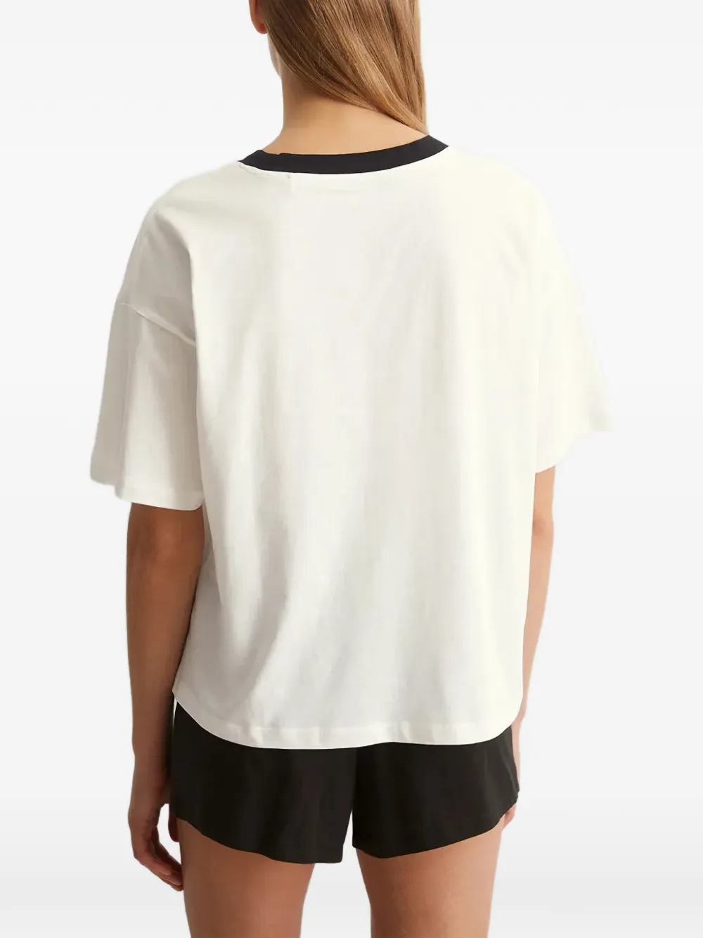 Marc O'Polo MIX & MATCH katoenen pyjama met logoprint Wit