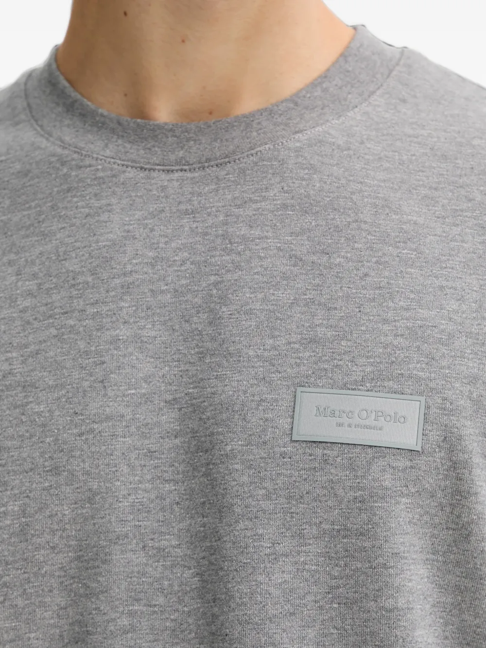 Marc O'Polo Sweater met logopatch Grijs
