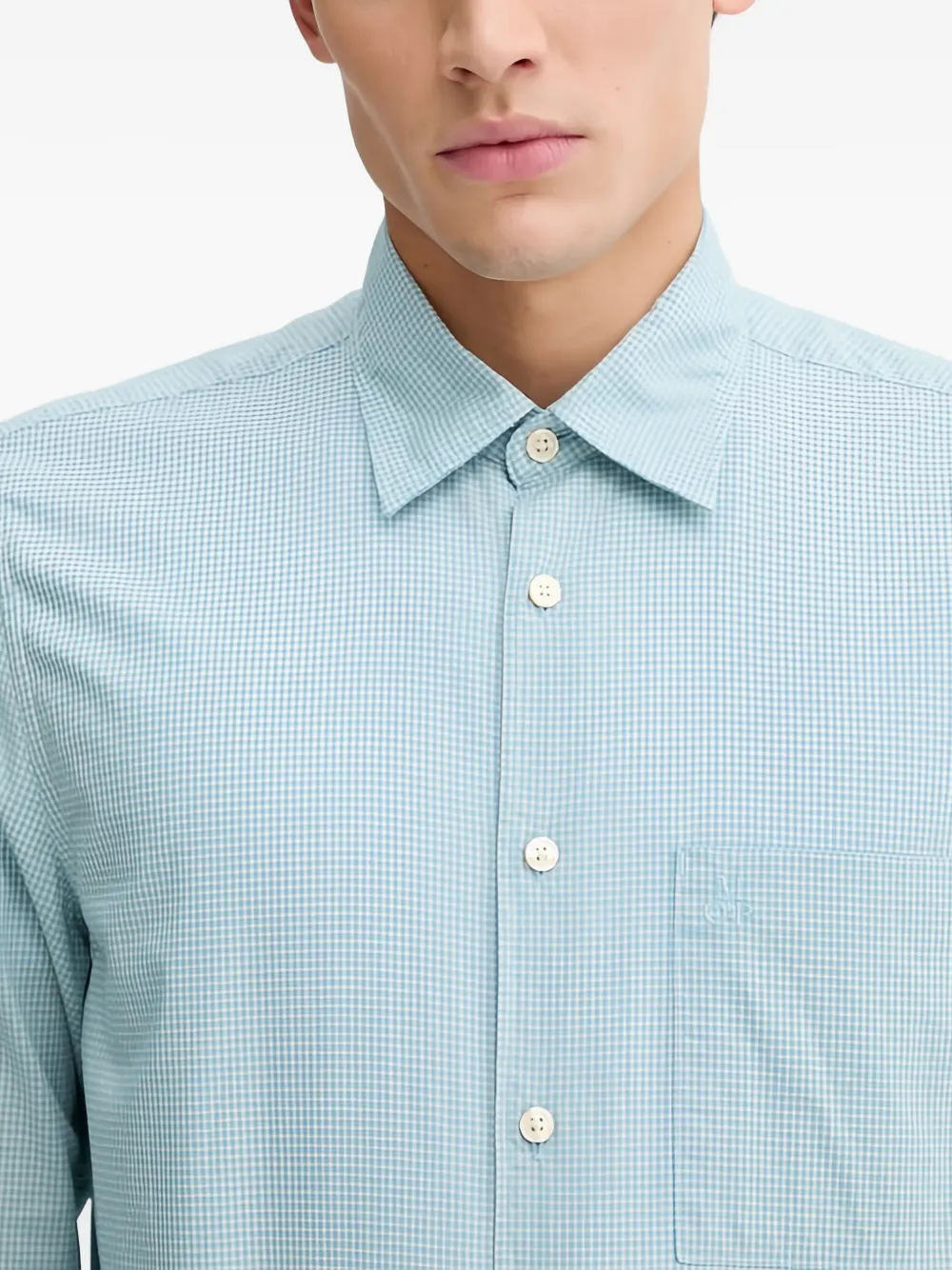 Marc O'Polo Overhemd met zak met knopen Blauw