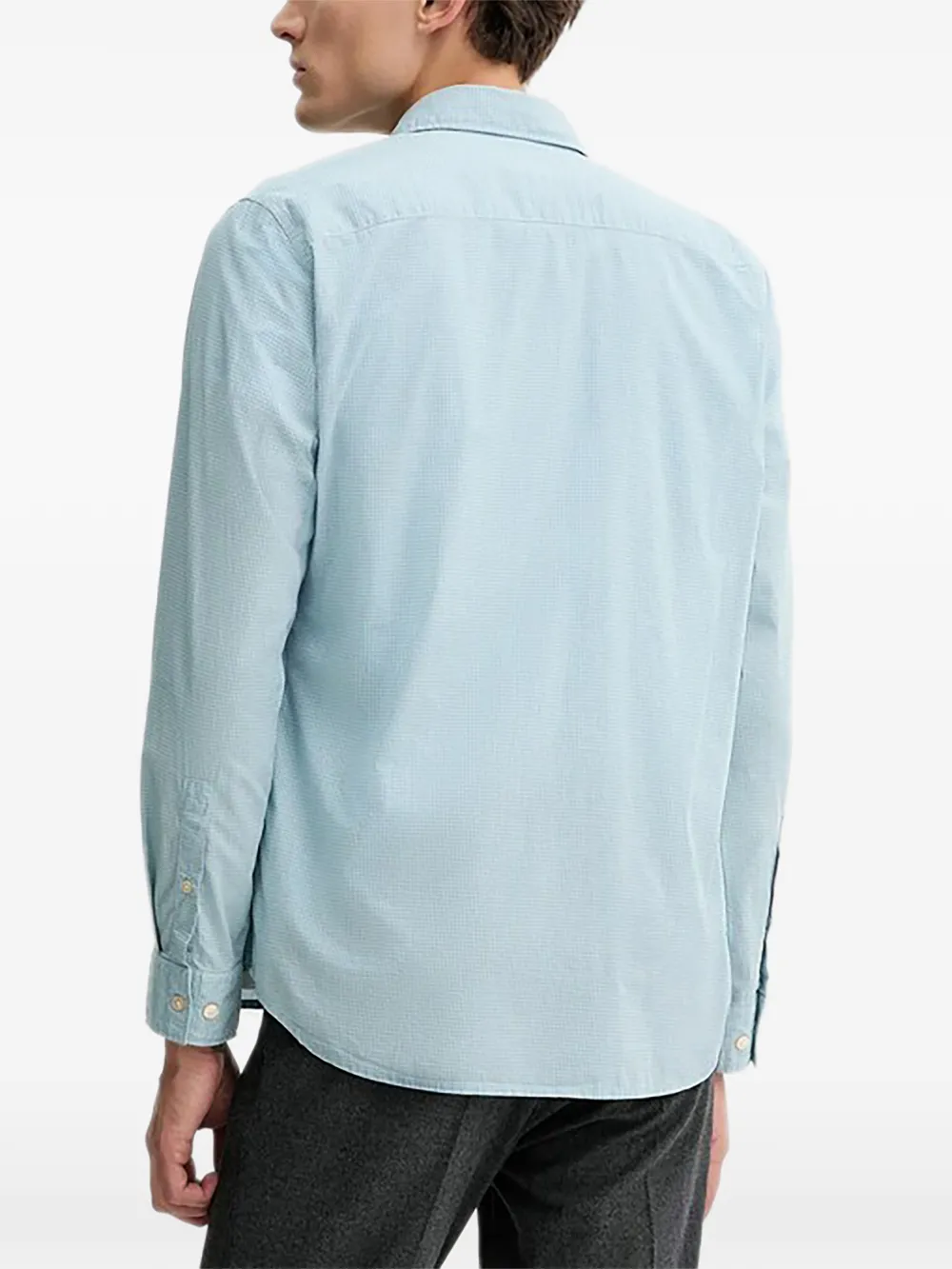 Marc O'Polo Overhemd met zak met knopen Blauw