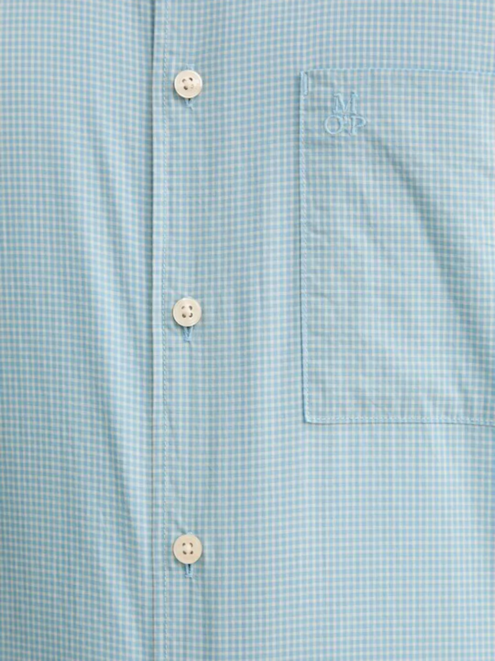 Marc O'Polo Overhemd met zak met knopen Blauw