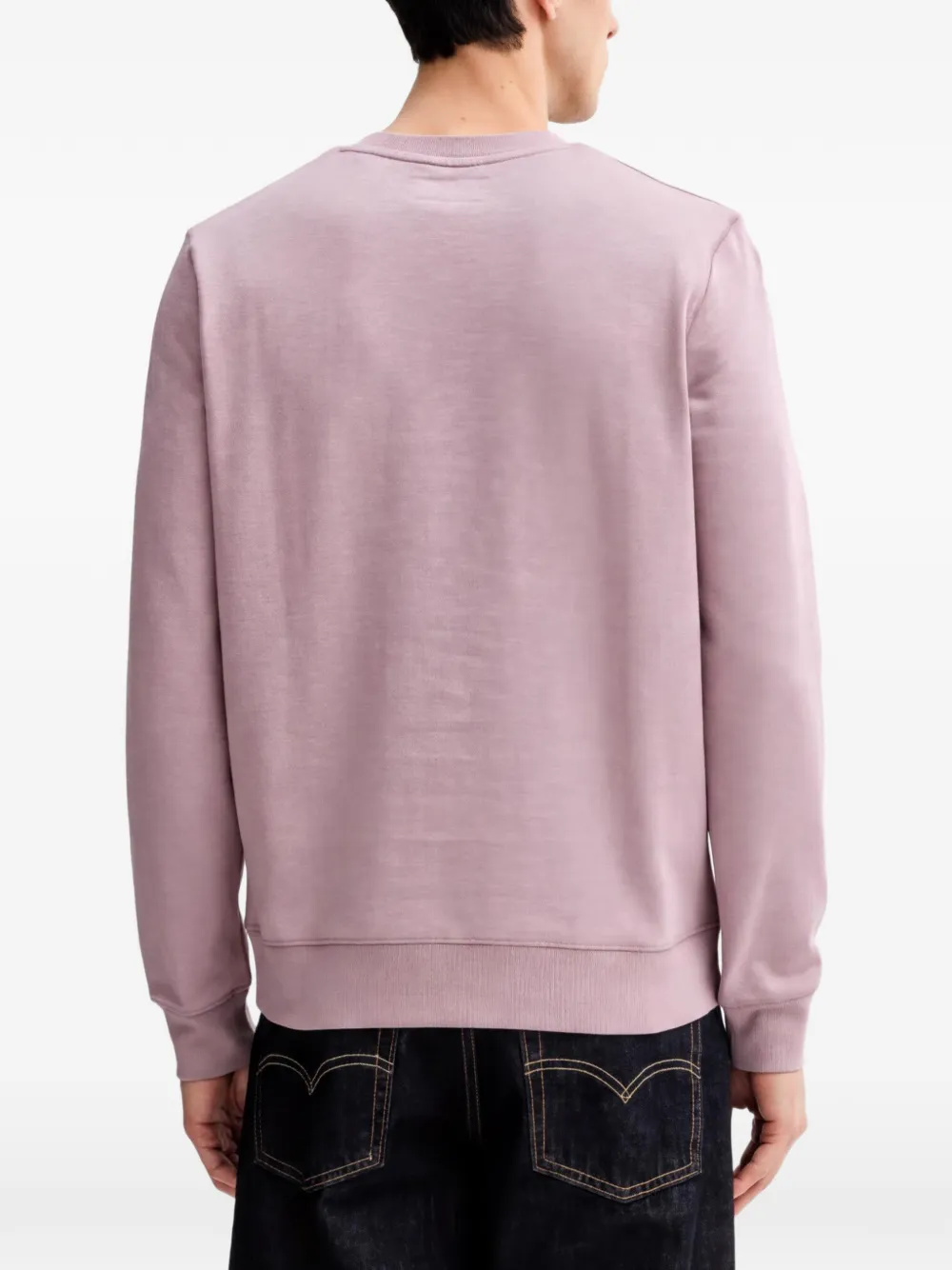 Marc O'Polo Sweater met logo-patch en ronde hals Roze
