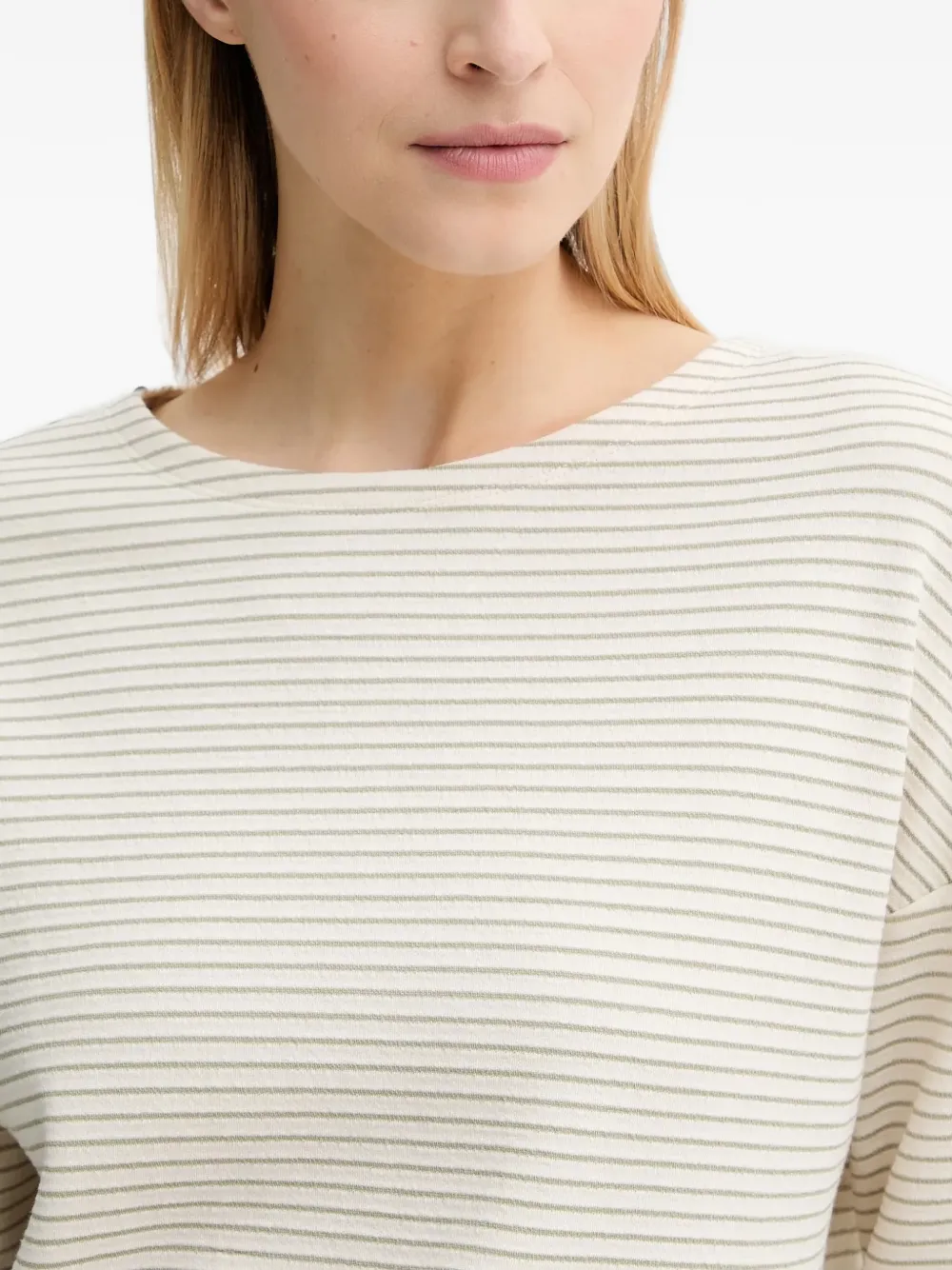 Marc O'Polo striped long-sleeve top Beige