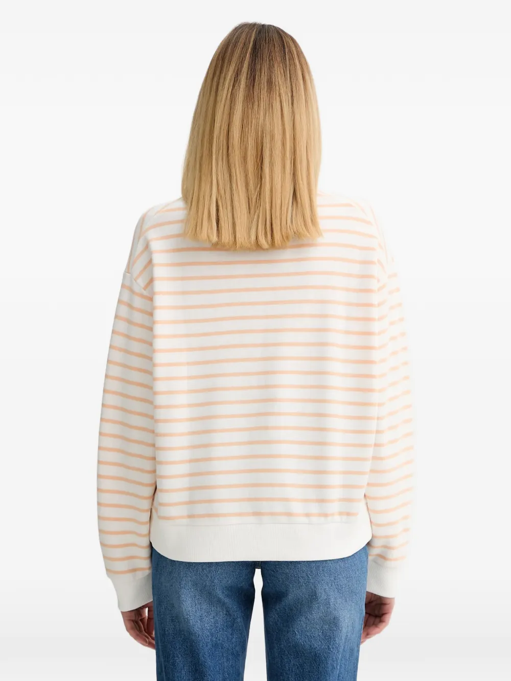Marc O'Polo Gestreepte sweater Wit