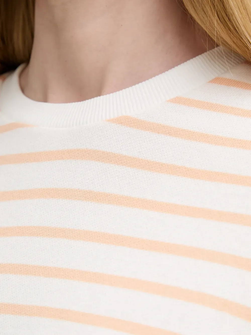 Marc O'Polo Gestreepte sweater Wit