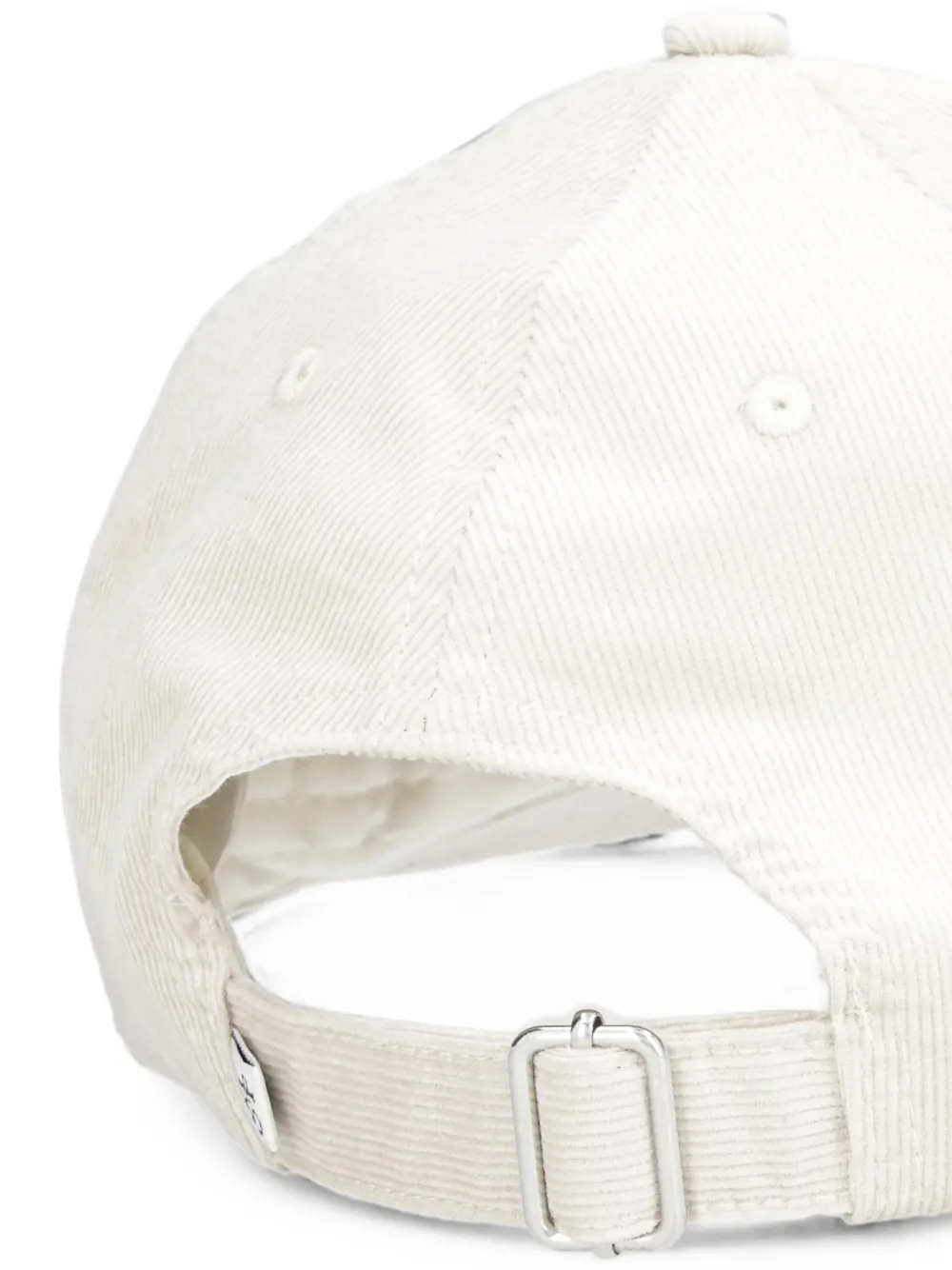 Marc O'Polo Ribfluwelen pet met logopatch Beige