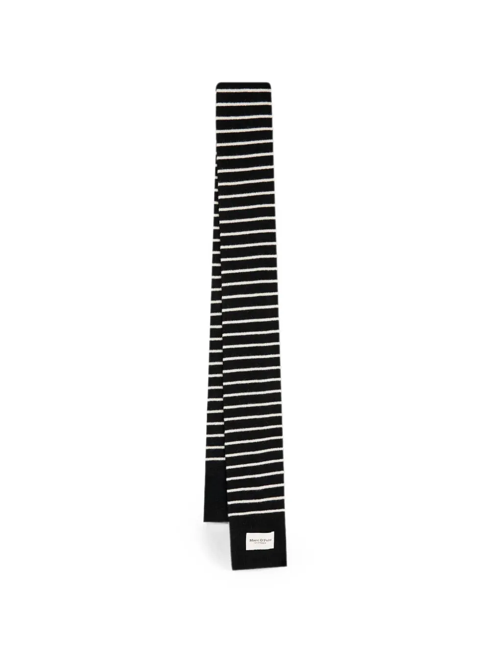 Marc O'Polo striped wool scarf - Nero