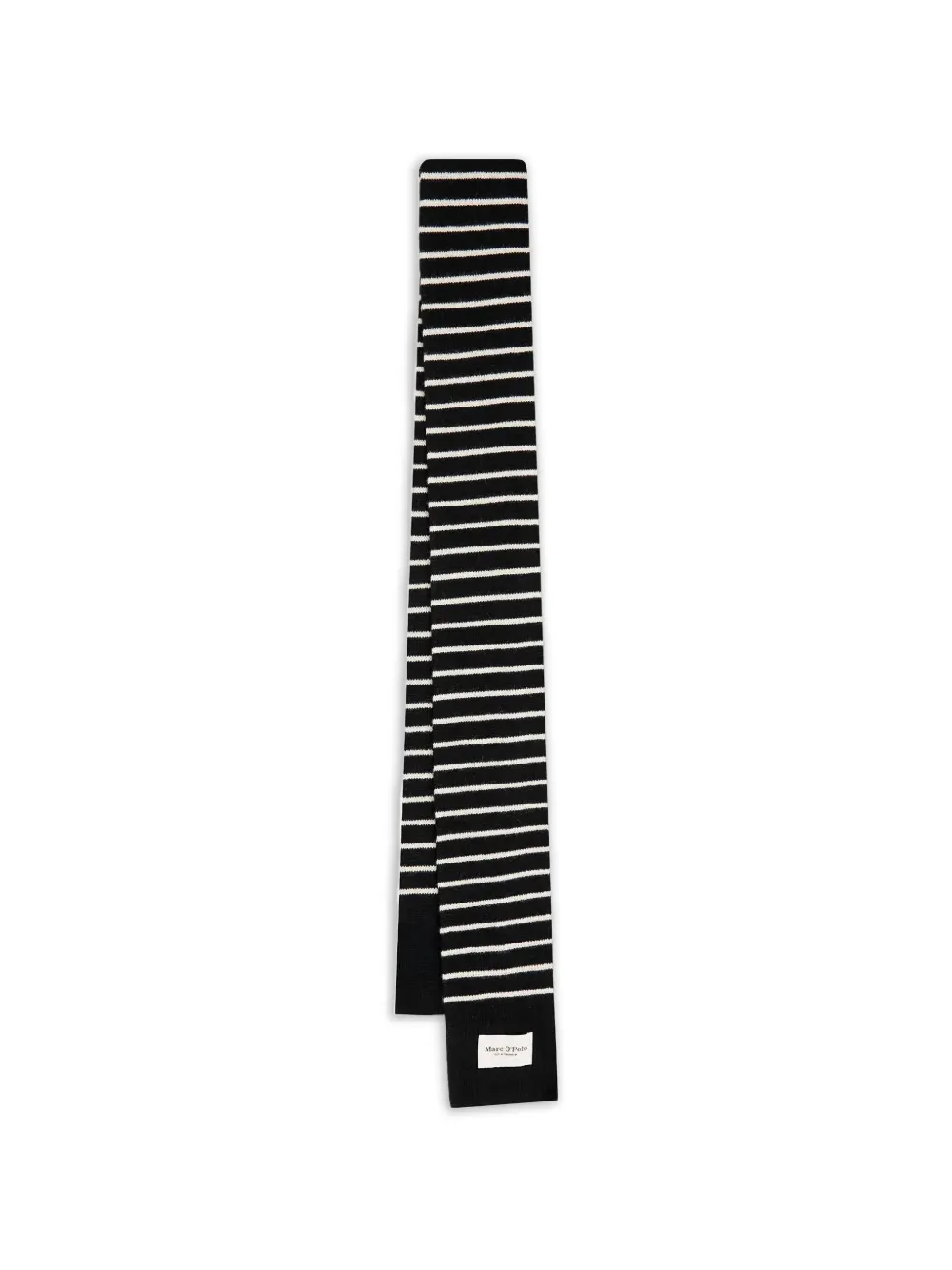 Marc O'Polo striped wool scarf - Nero