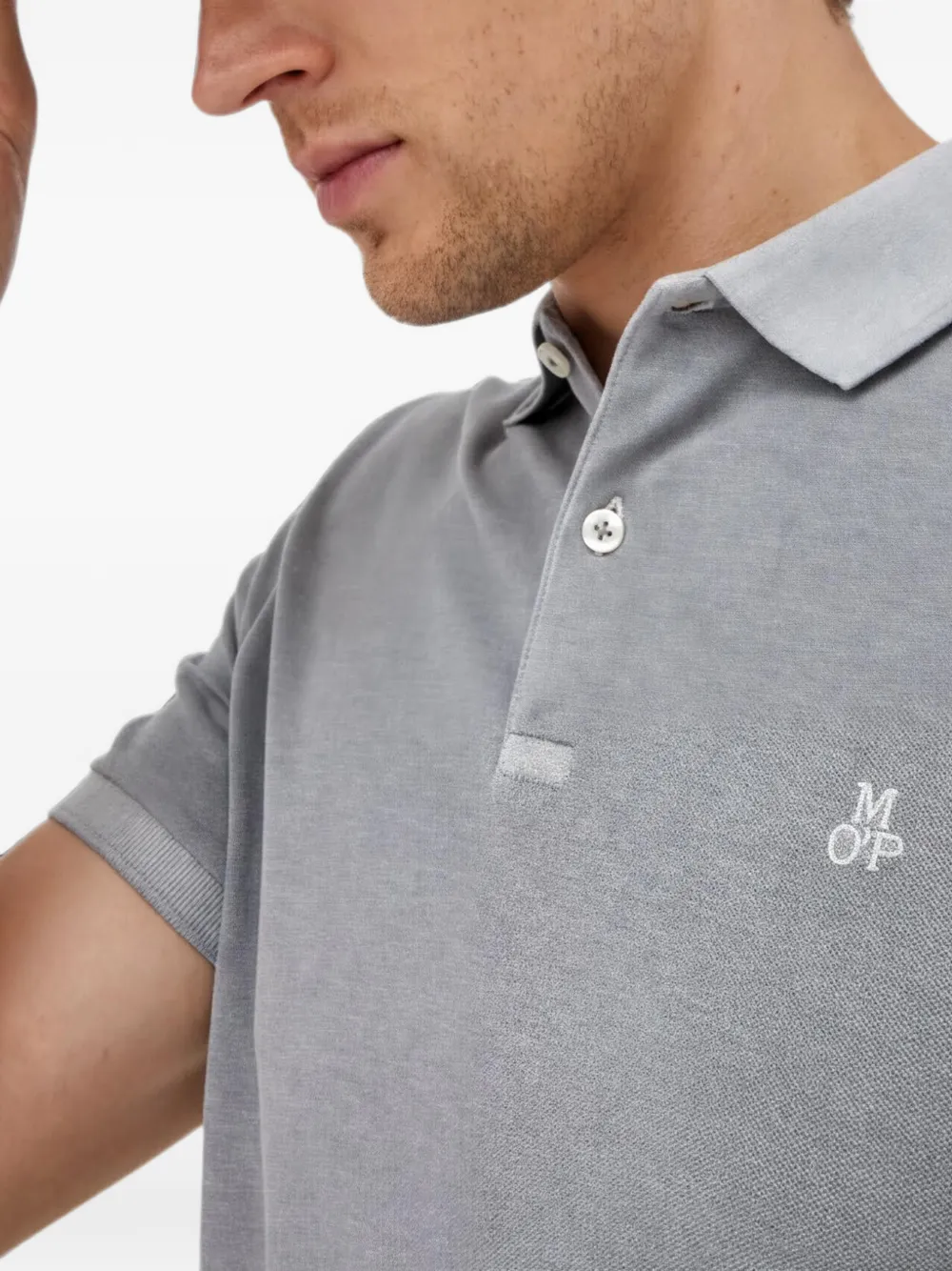 Marc O'Polo Poloshirt met korte mouwen Grijs