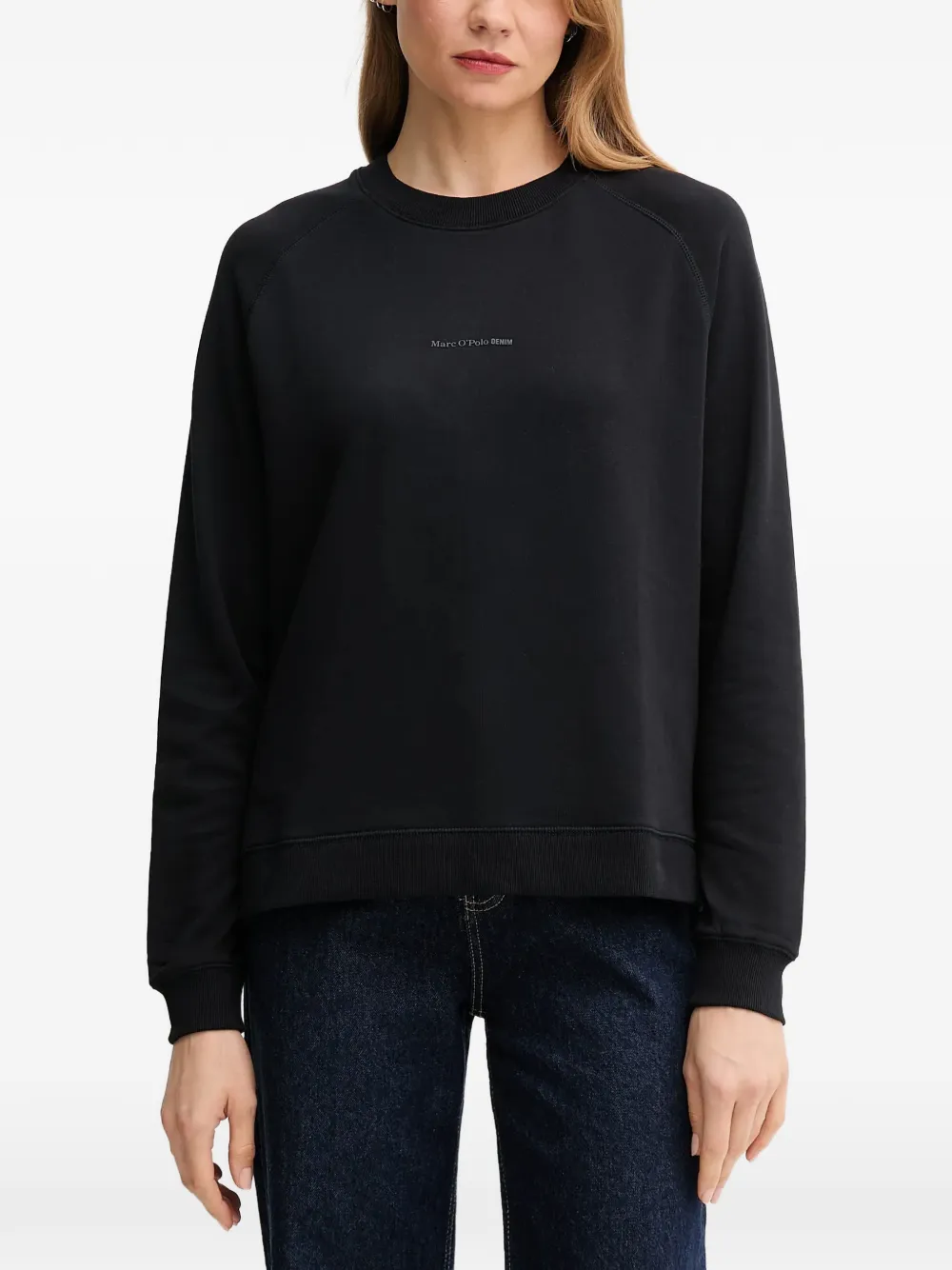 Marc O'Polo long-sleeve sweatshirt Zwart