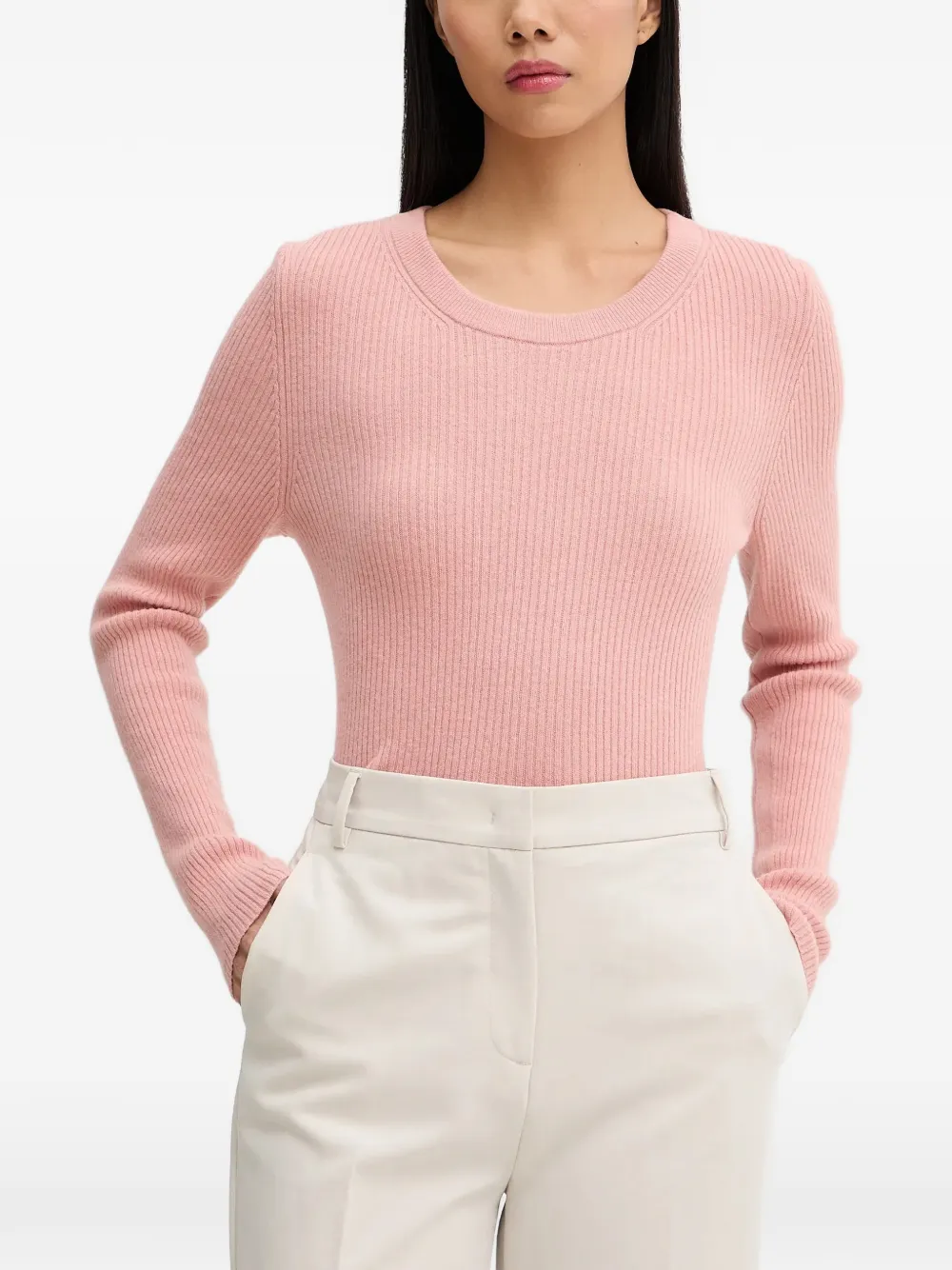 Marc O'Polo ribbed-knit sweater - Rosa