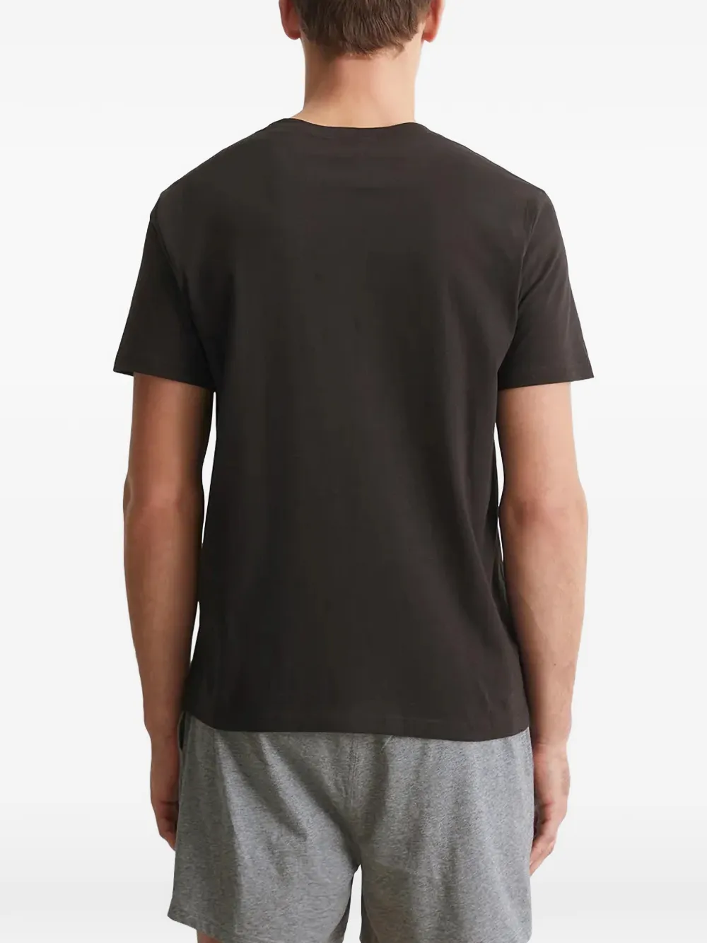 Marc O'Polo Pyjama met korte mouwen en logoprint Grijs