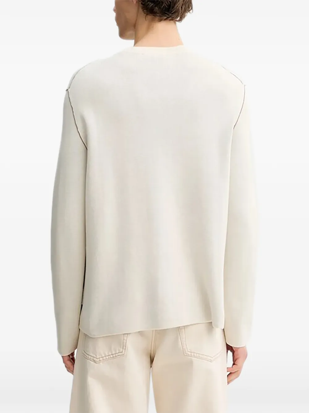 Marc O'Polo Trui met stikseldetail Beige