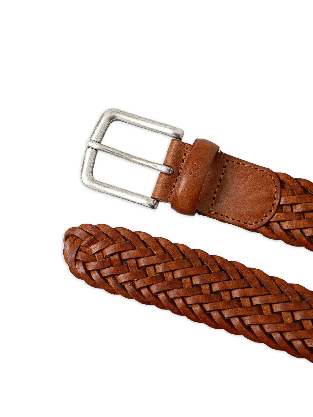 Marc O'Polo Leren riem Bruin