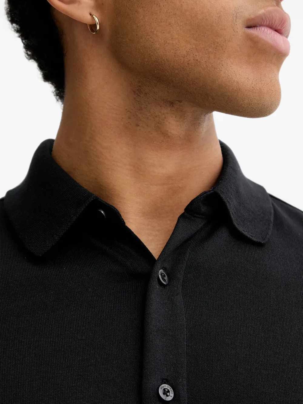 Marc O'Polo cotton shirt Zwart