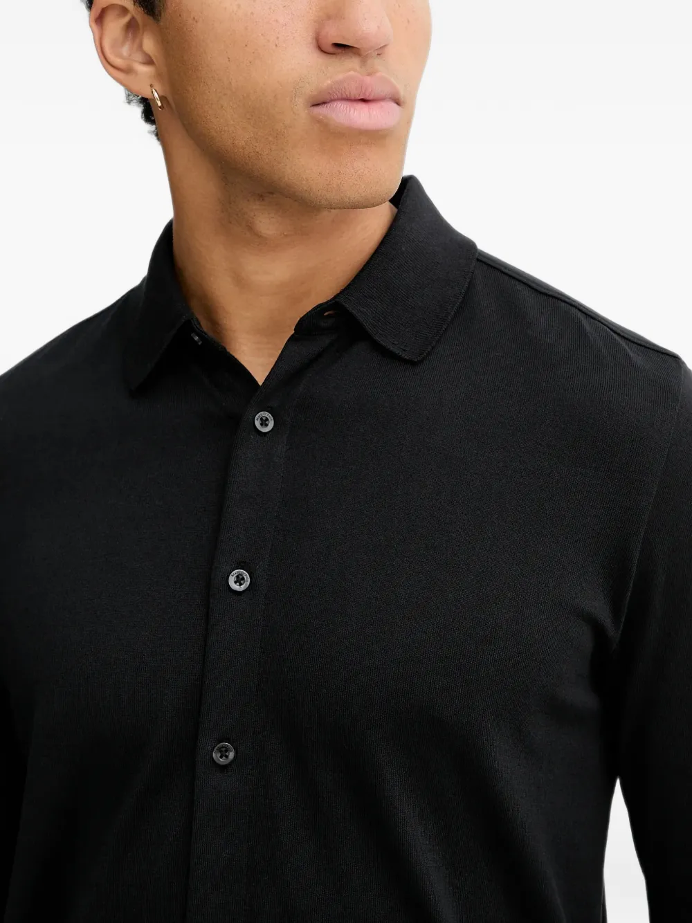 Marc O'Polo cotton shirt Zwart