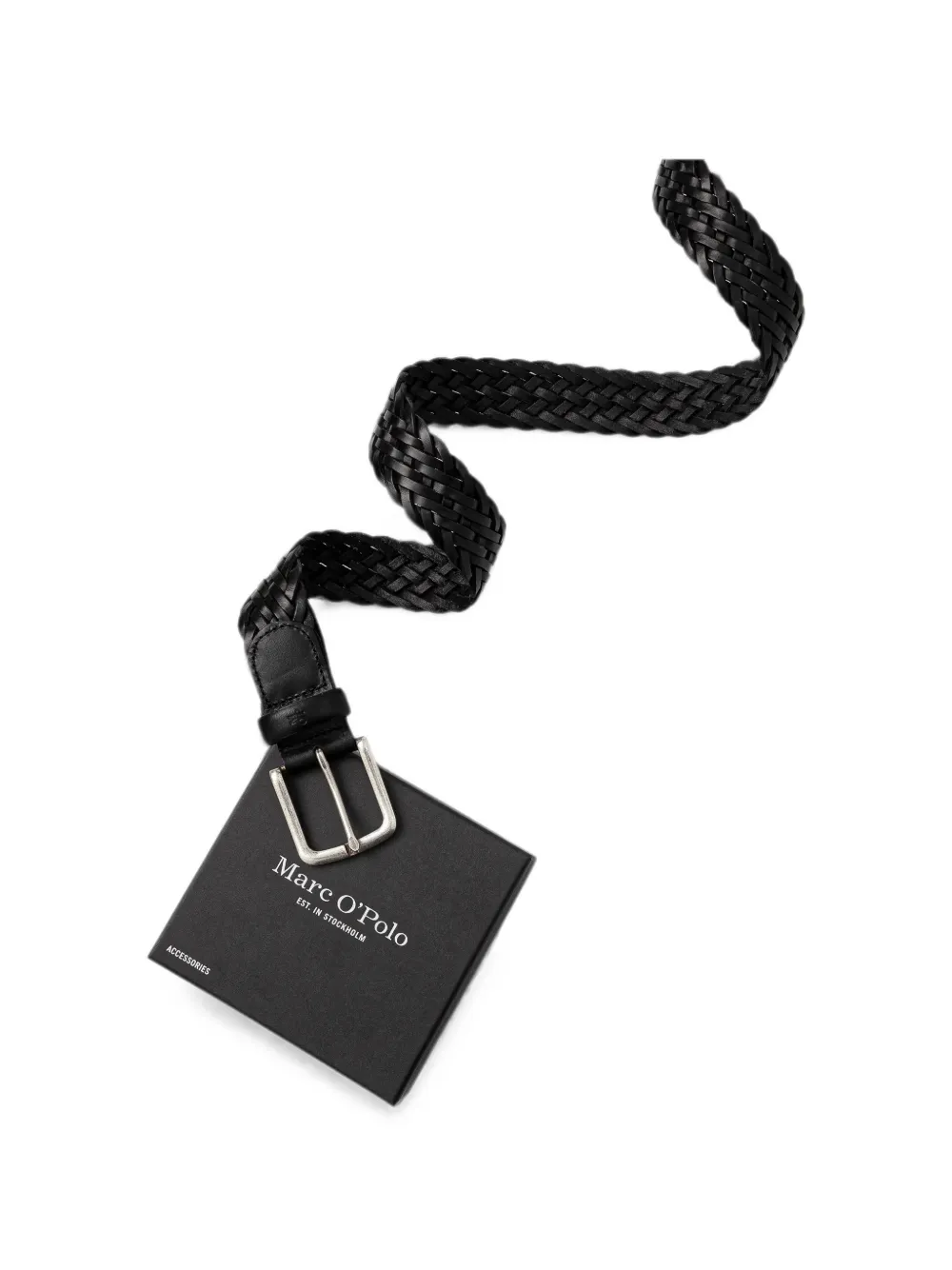 Marc O'Polo braided belt Zwart