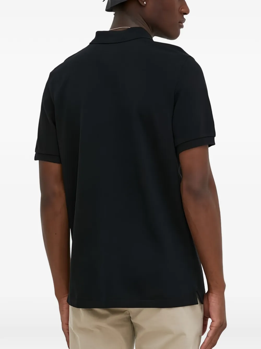 Marc O'Polo Poloshirt met geborduurd logo en korte mouwen Zwart