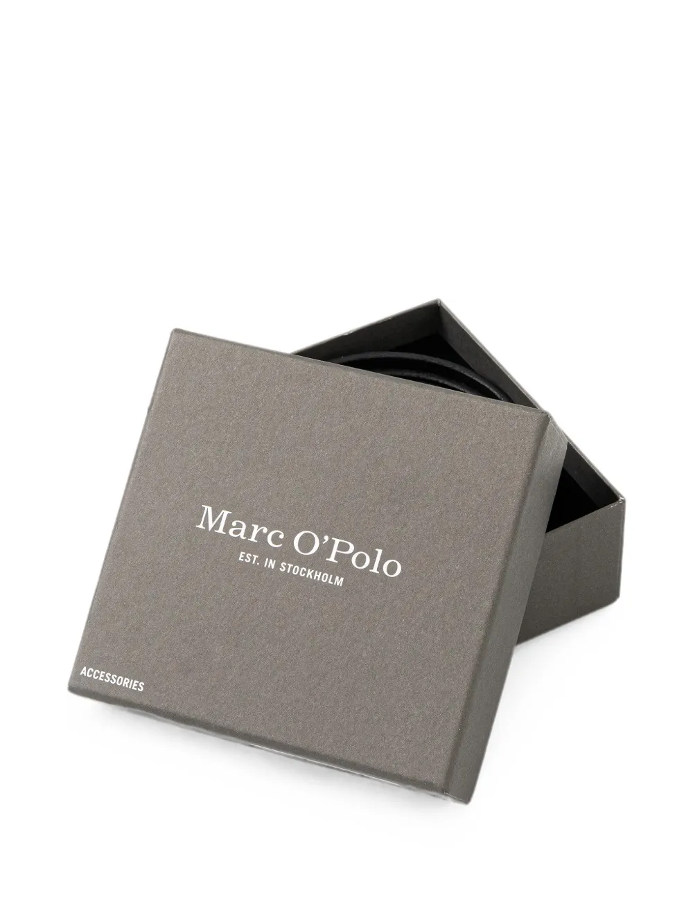 Marc O'Polo Leren gespriem Zwart