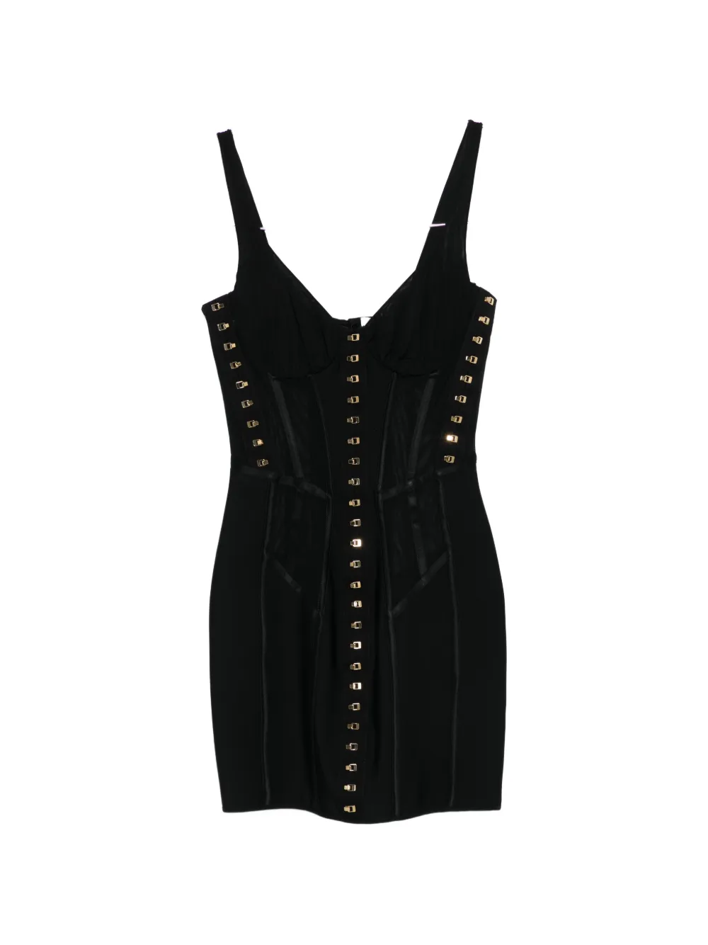 Elisabetta Franchi embellishments fitted dress - Nero