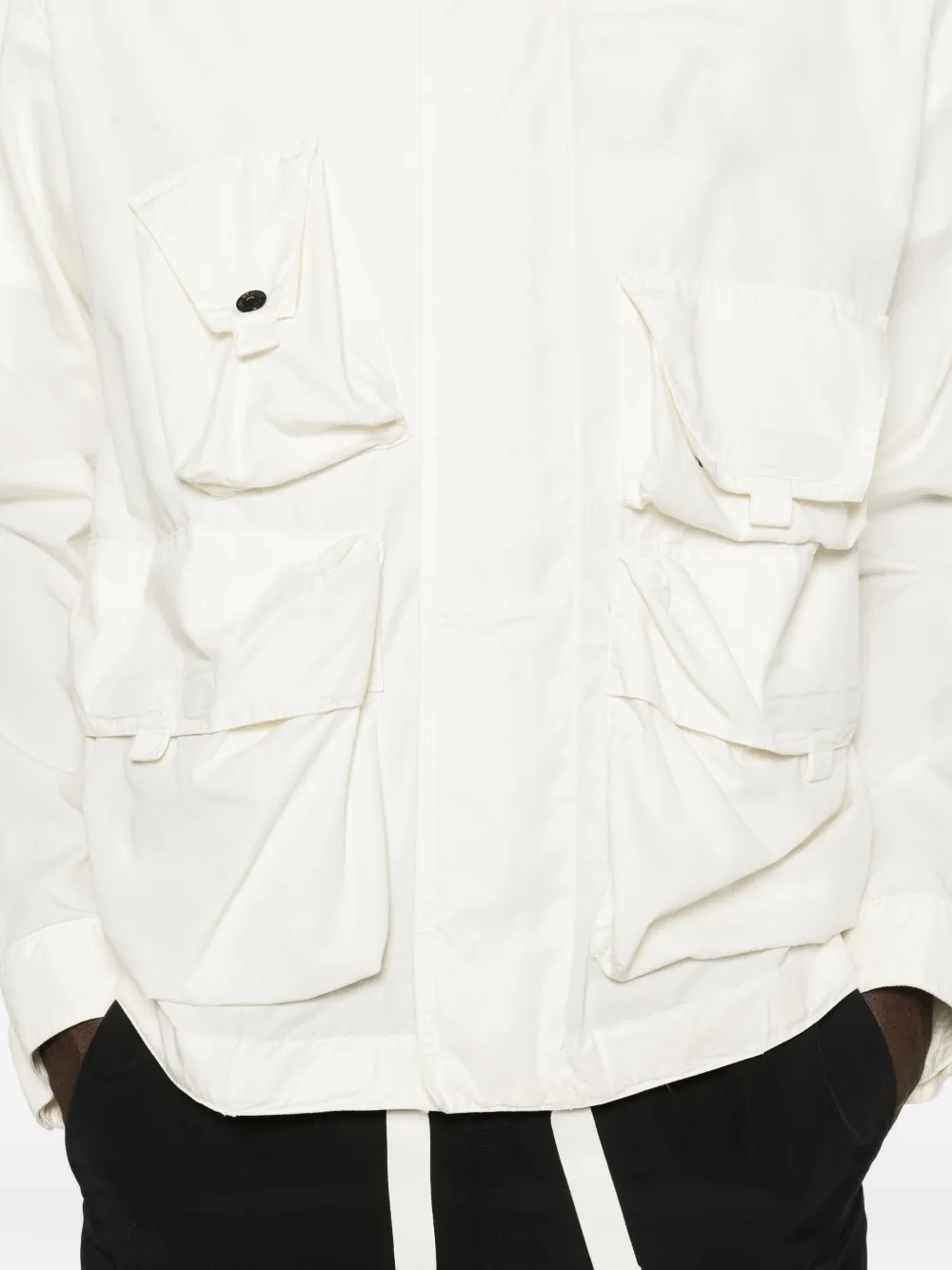 Stone Island Jack met ritszak Wit