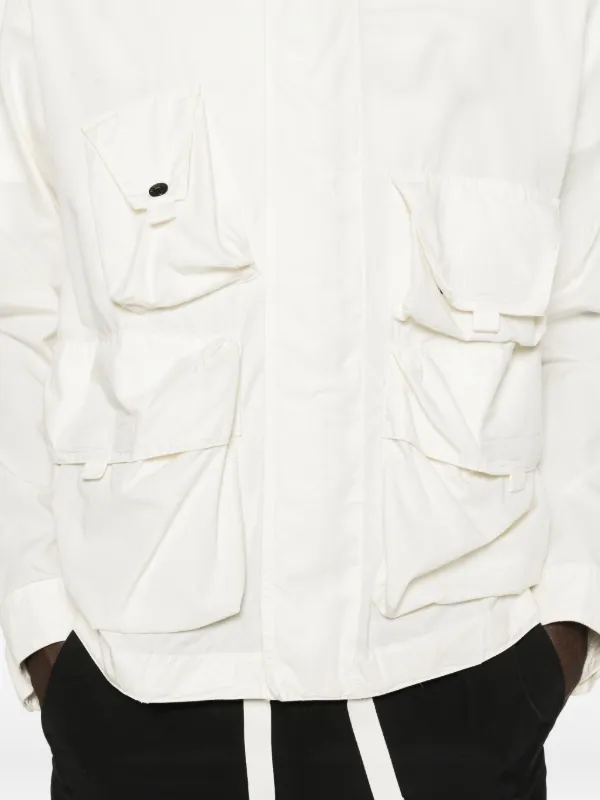 Stone Island ポケット ジップジャケット | ホワイト | FARFETCH JP
