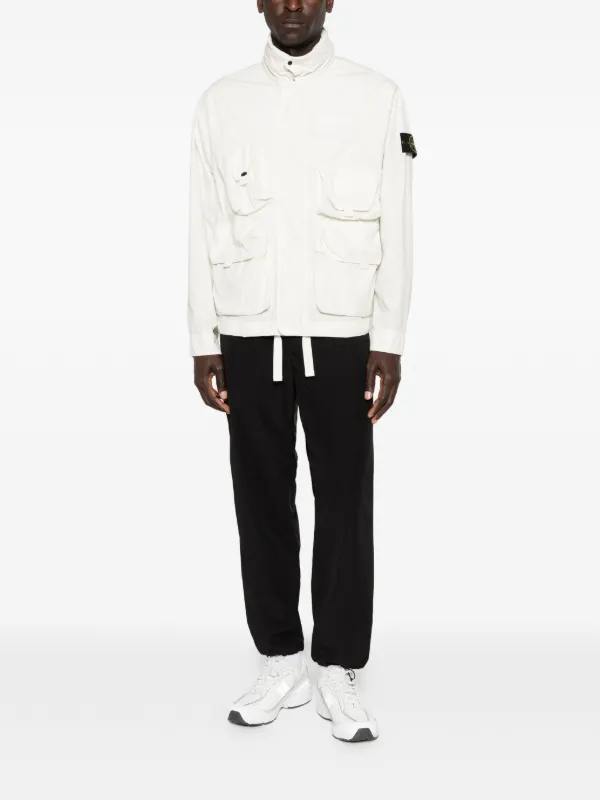 Stone Island ポケット ジップジャケット | ホワイト | FARFETCH JP