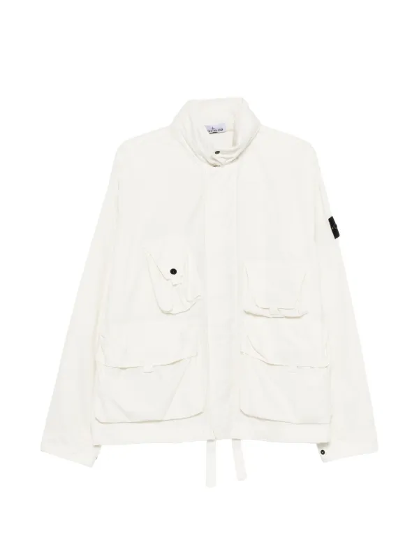 Stone Island ポケット ジップジャケット | ホワイト | FARFETCH JP