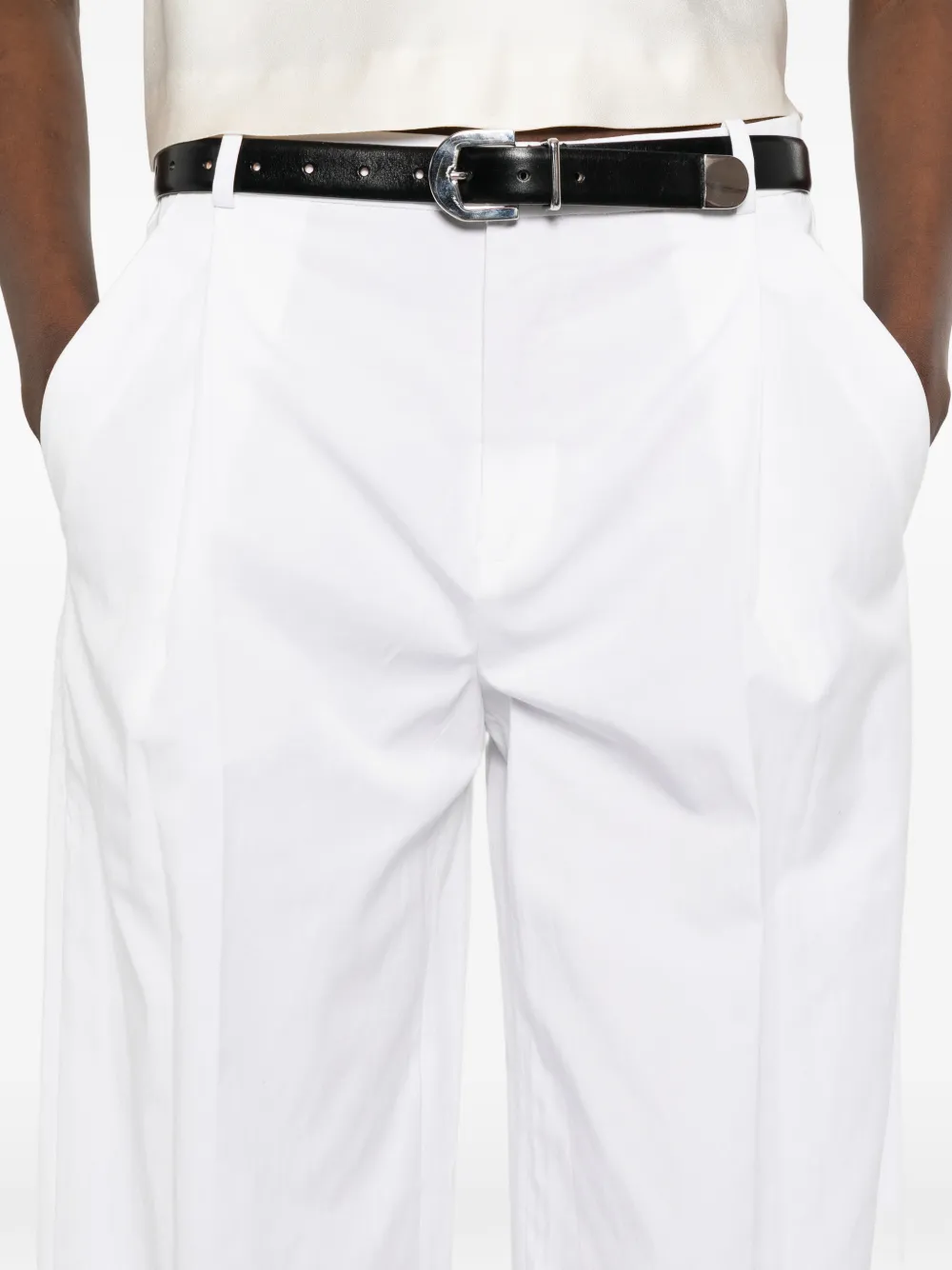 Vince Straight broek Wit