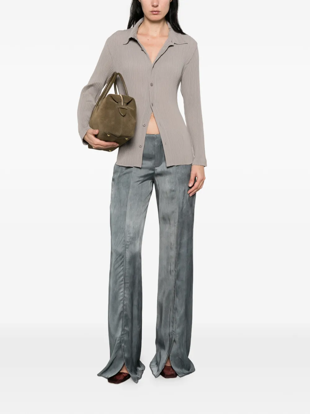  Seafarer Maiorca Split-front Trousers - Grey 