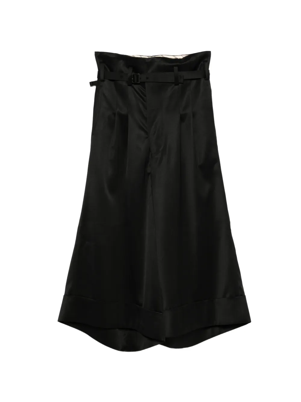 Junya Watanabe pleated belt trousers - Nero