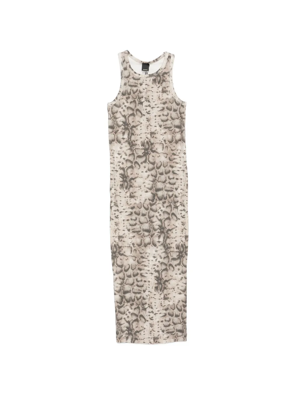PINKO animal-print midi dress - Nude