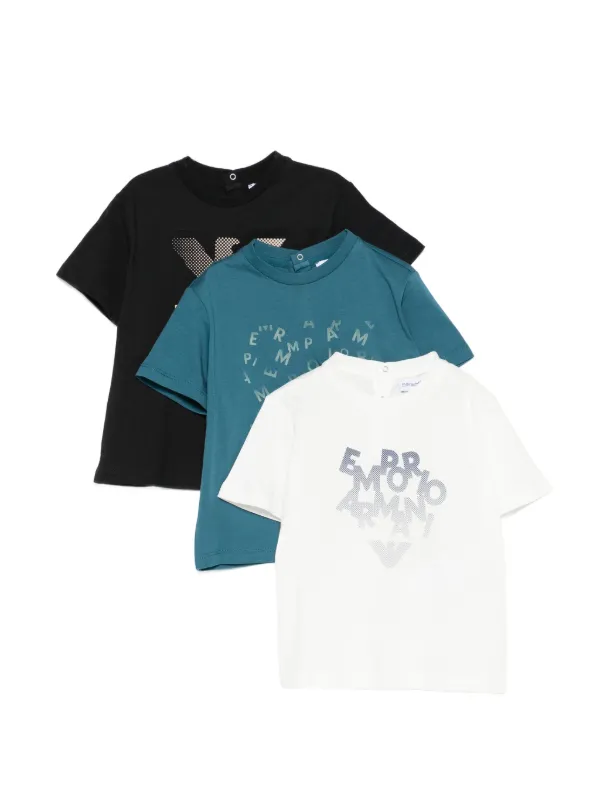 Emporio Armani Kids ロゴ Tシャツ セット | ホワイト | FARFETCH JP