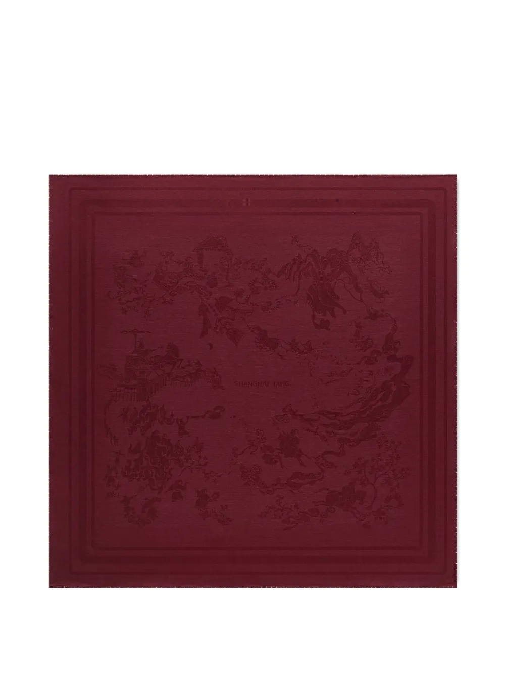 Shanghai Tang Tang patterned scarf - Rosso