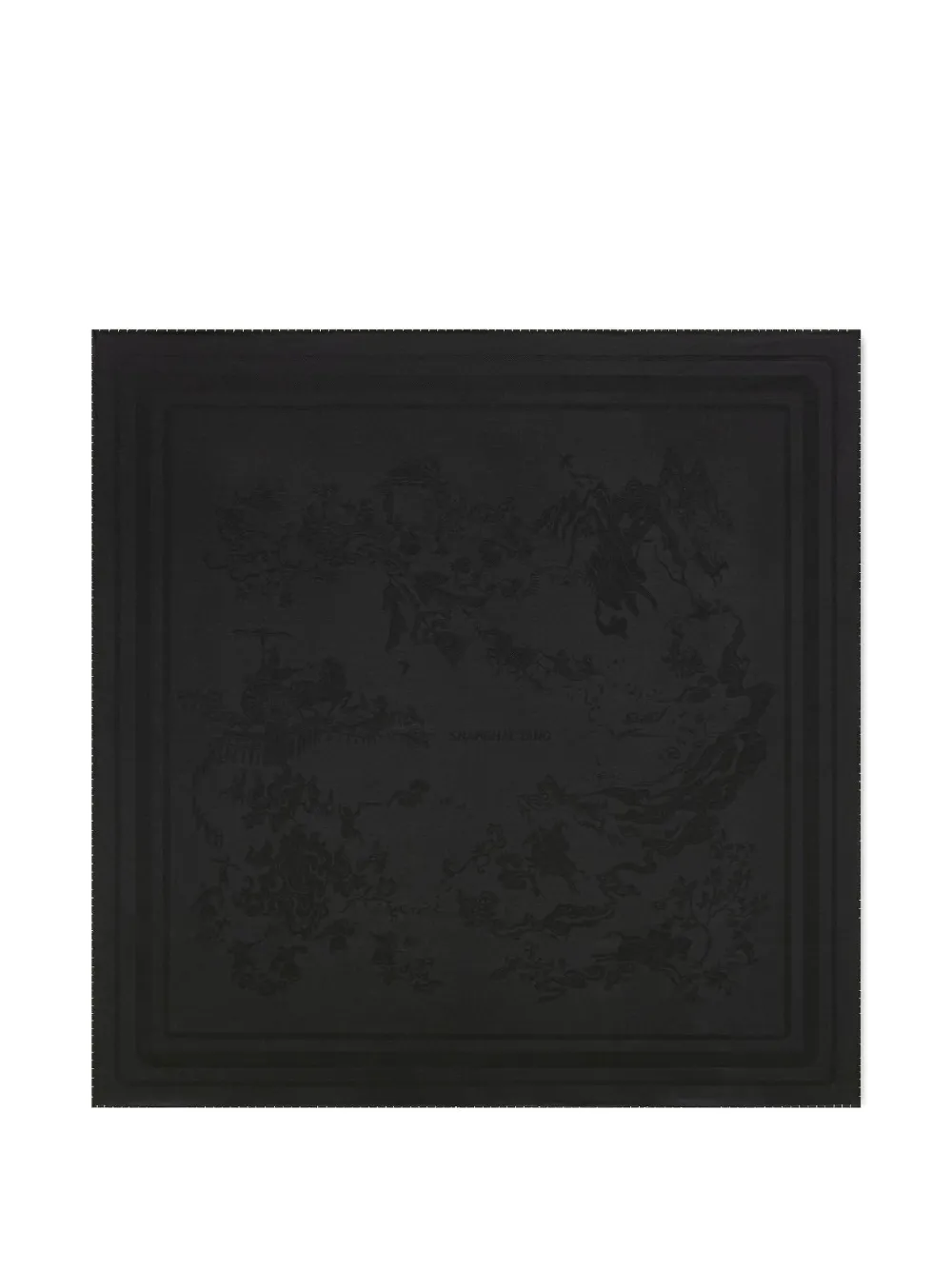 Shanghai Tang Tang patterned scarf - Nero