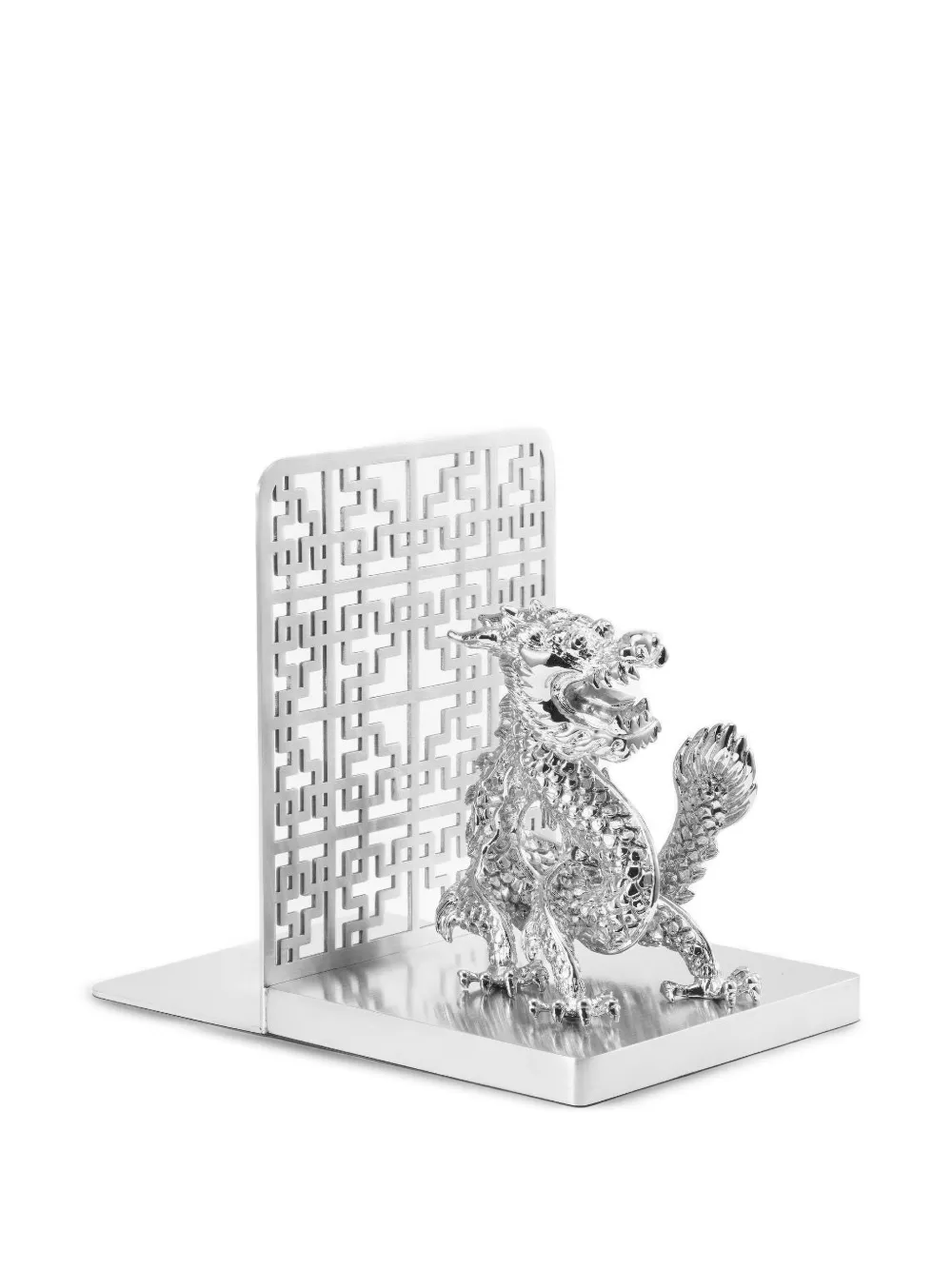 Shanghai Tang Dragon bookend - Argento