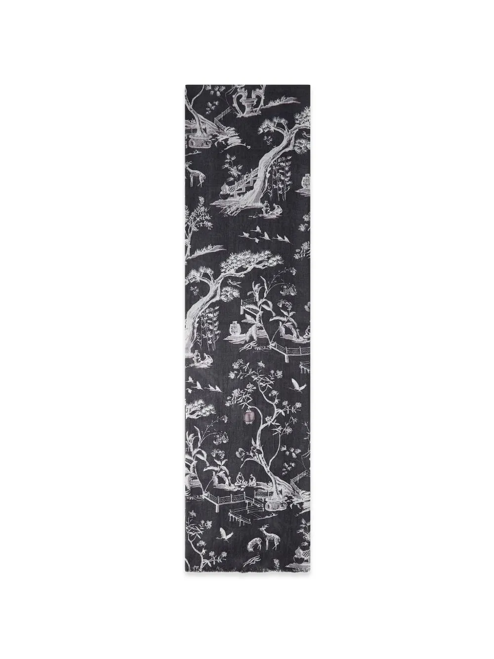  Shanghai Tang Tang Printed Scarf - Black 