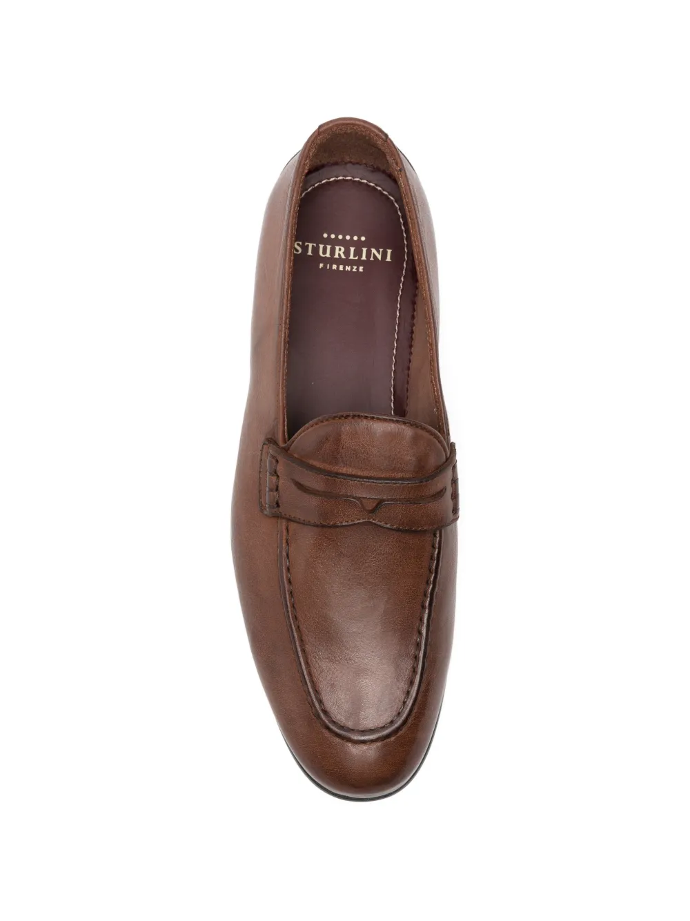sturlini firenze Leren penny loafers Bruin