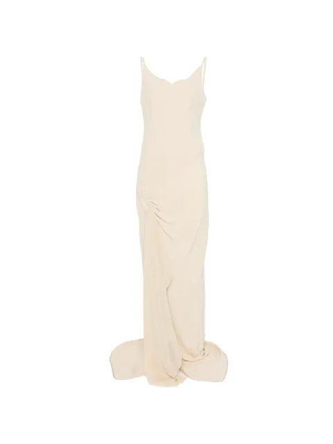 DE SANTIS gathered sleeveless maxi dress